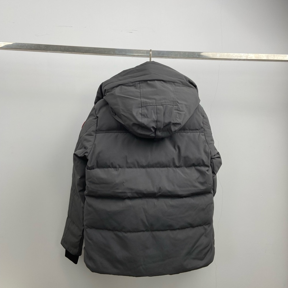 Canada Goose Men's Dark Gray Quilted Puffer Jacket with Hood - Picture 7 of 8